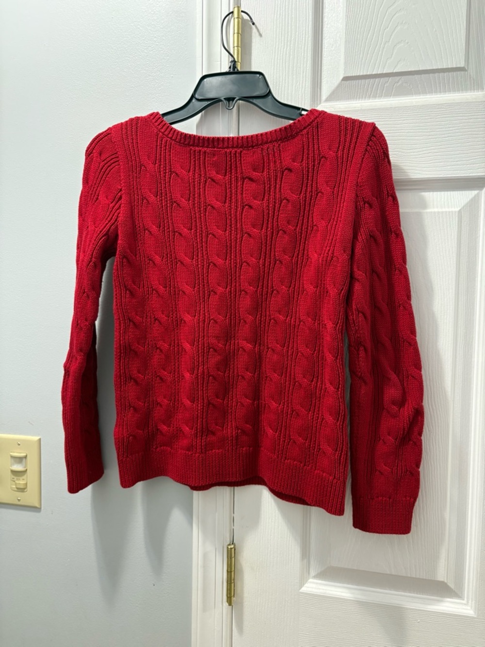 Lauren Ralph Lauren Black Label Classic Boatneck Cable Knit Sweater Size SP - Picture 2 of 4